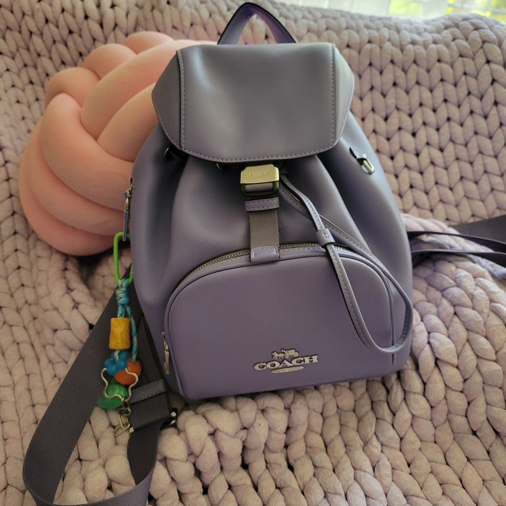 Coach Lavender Mini Backpack With Anthropologie Bag Charm